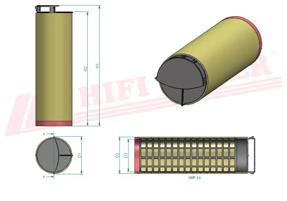 Воздушный фильтр HIFI FILTER SA 17194