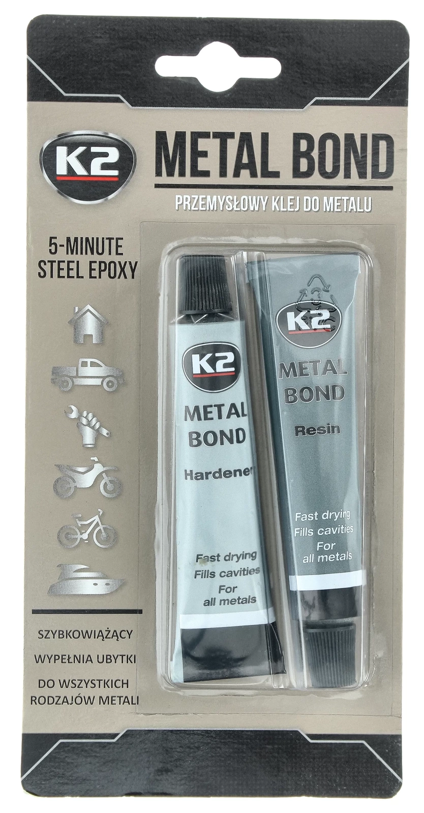 Эпоксидный клей K2 METAL BOND 56,7 г