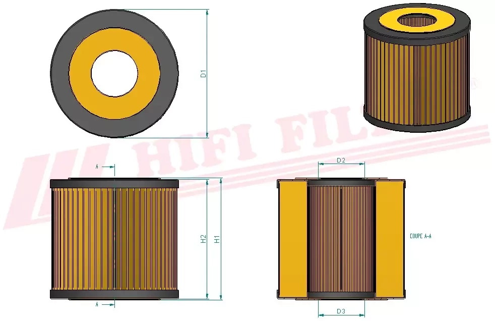 Фильтр моторного масла HIFI FILTER SO 7127