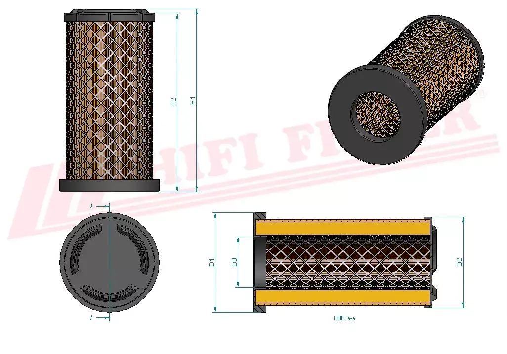 Воздушный фильтр HIFI FILTER SA 16016
