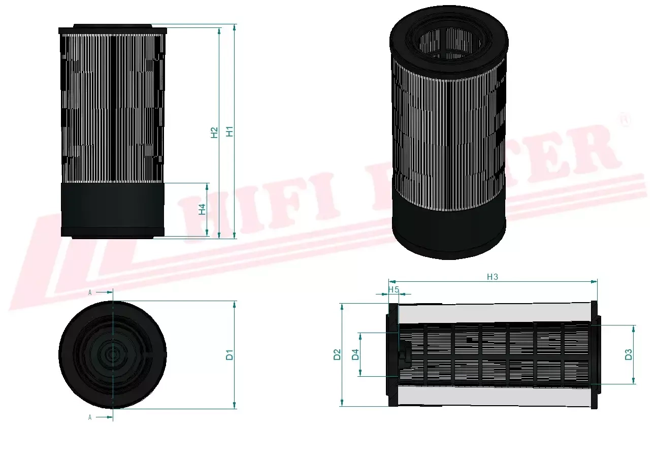 Воздушный фильтр HIFI FILTER SA 16994