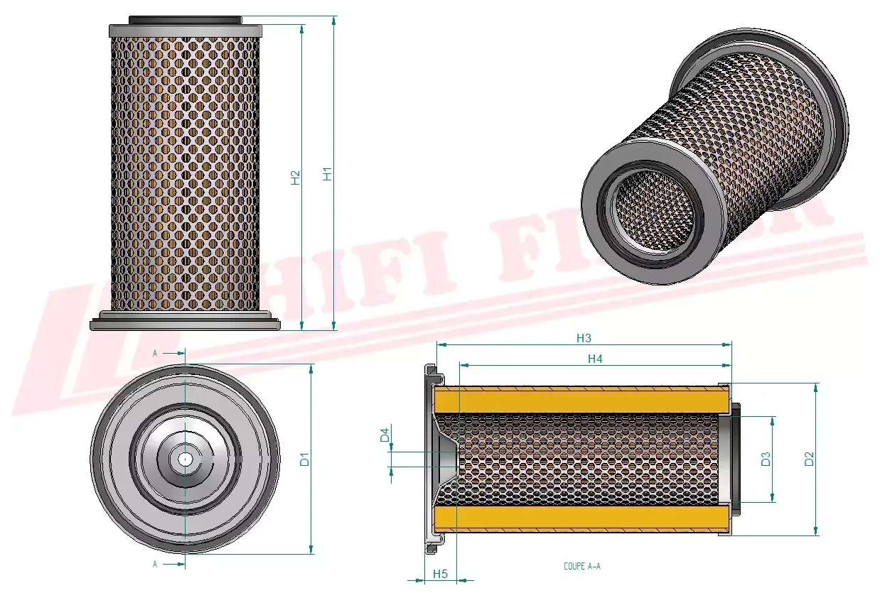 Воздушный фильтр HIFI FILTER SA 18238