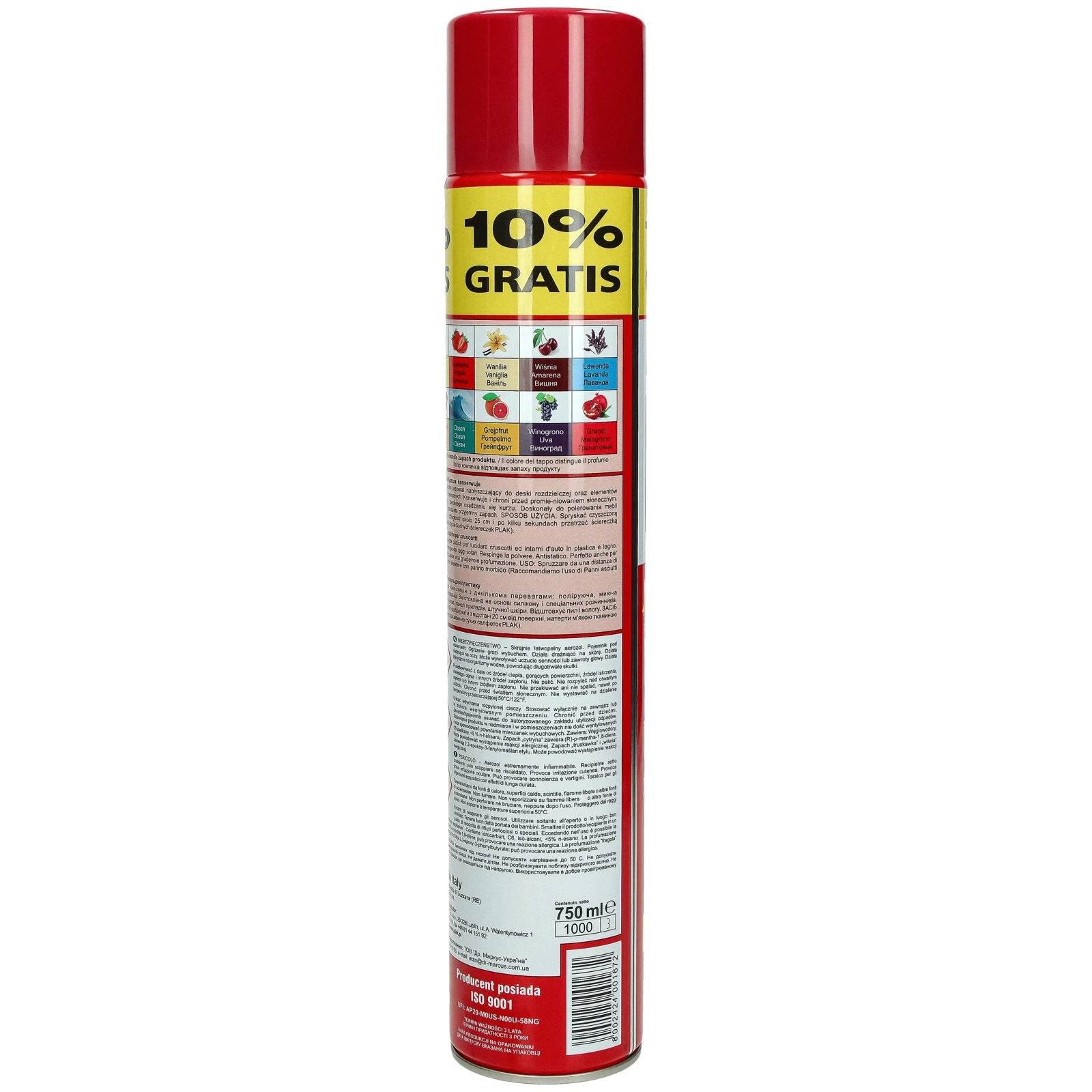 Ополаскиватель для кабины PLAK Cherry 750ml