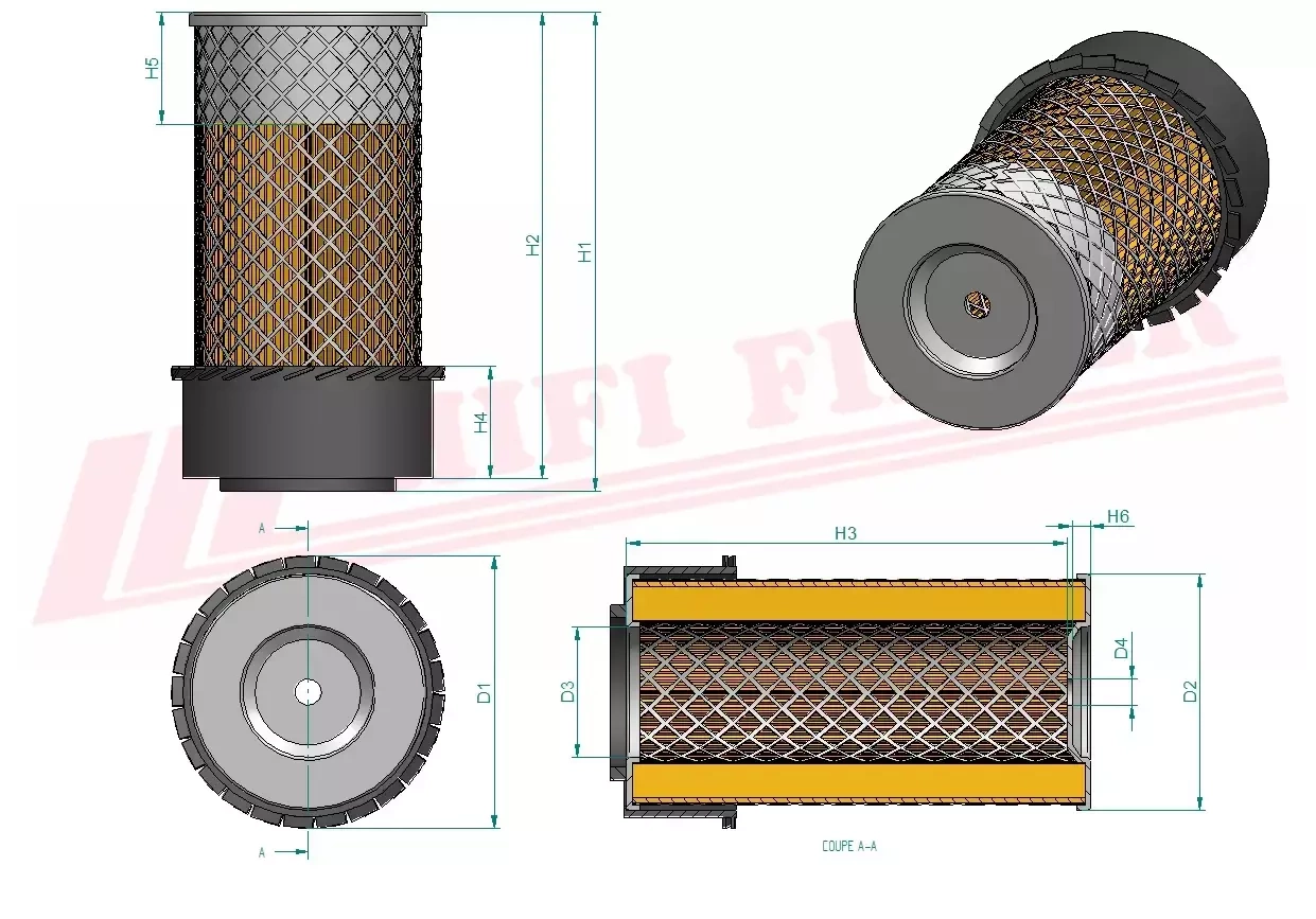 Воздушный фильтр HIFI фильтр SA 11683 к