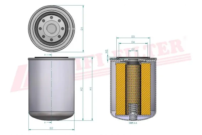 Фильтр моторного масла HIFI FILTER SO 11092