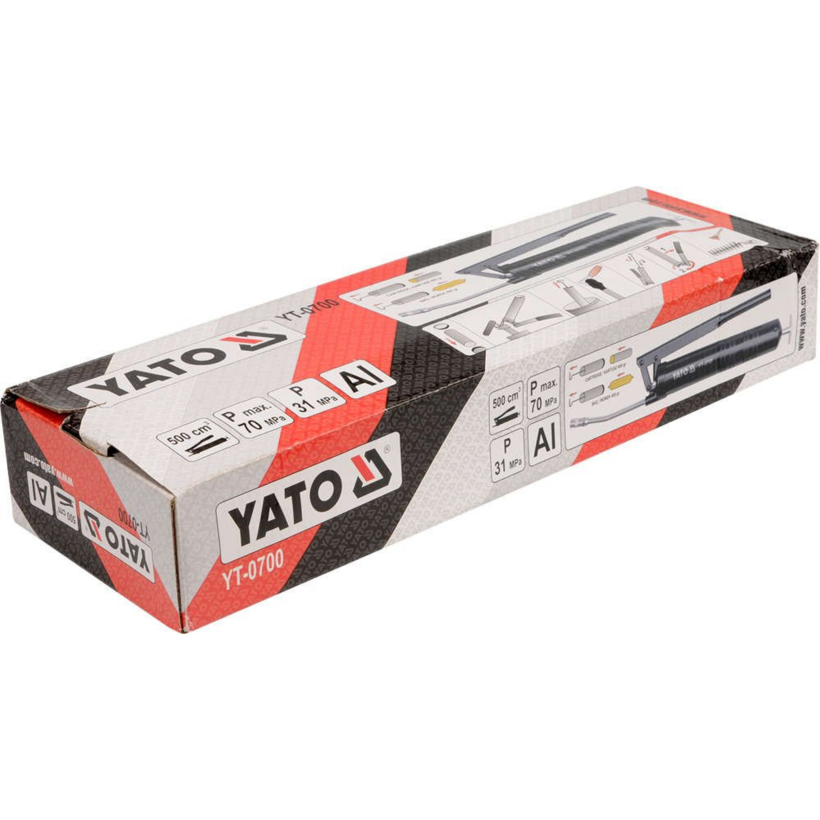 Ручной лубрикатор для картриджей 500 см3 YATO (YT-0700)