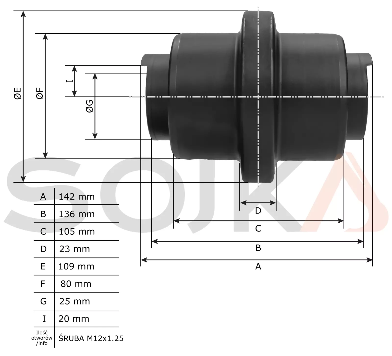 Каток Kubota KH-5HG 09 (68072-21700)