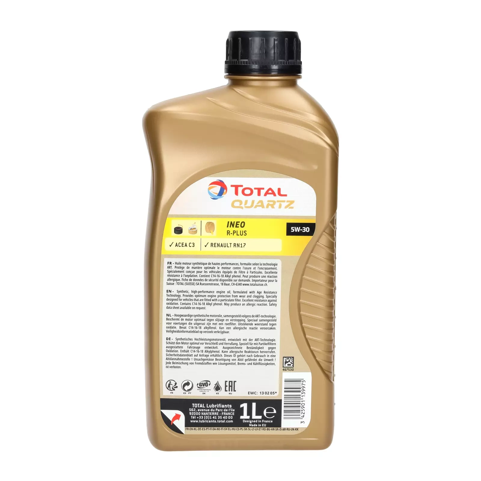Olej silnikowy Total Quartz Ineo R-Plus 5W-30 1L
