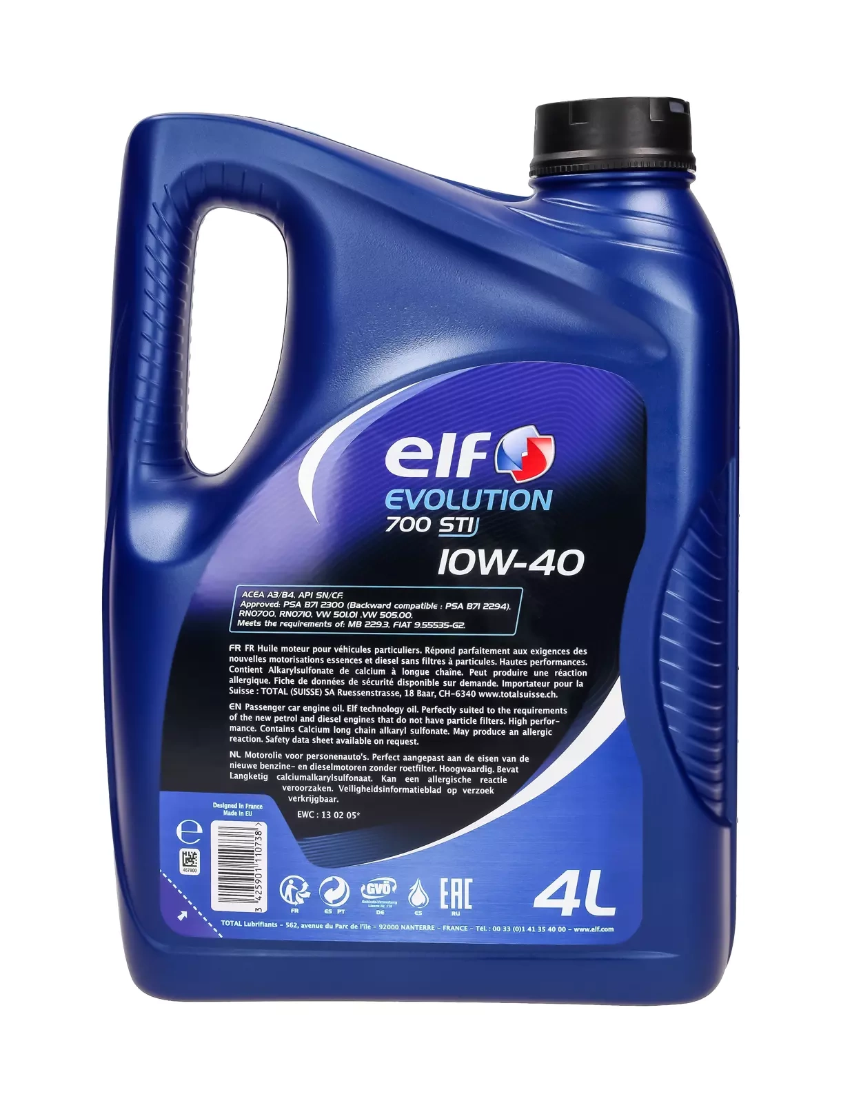 Моторное масло Elf Evolution 700 STI 10W-40 4L