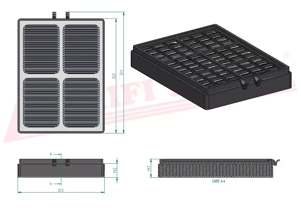 Салонный фильтр HIFI FILTER SC 60059