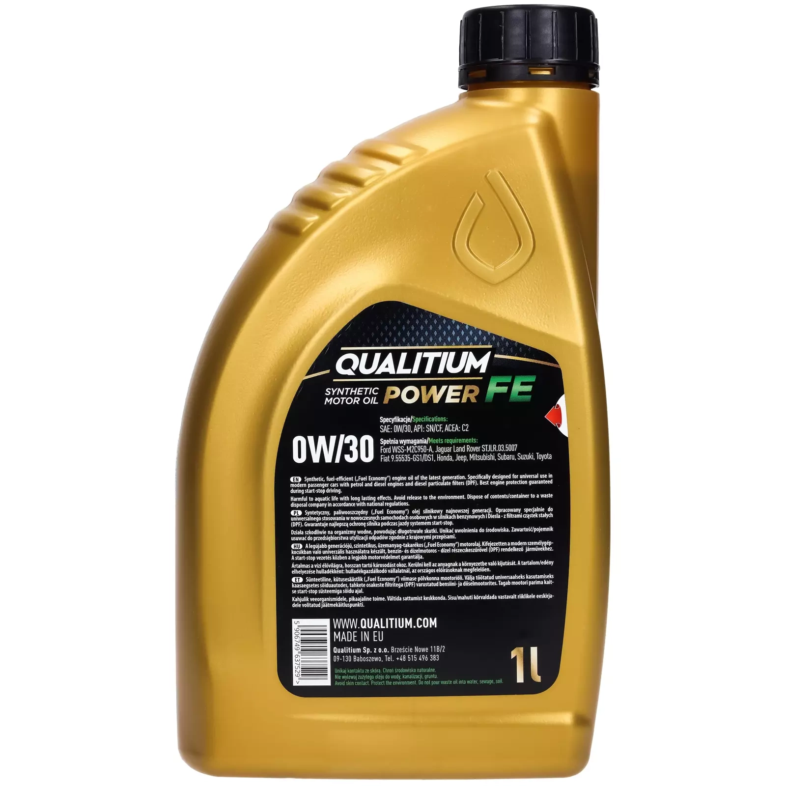 Моторное масло Qualitium Power FE 0W - 30 1L