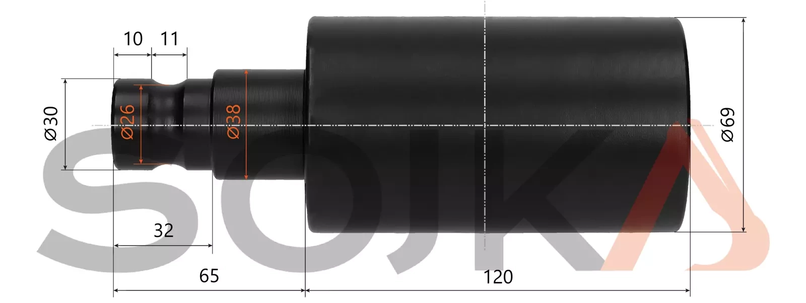 Опорный ролик, верхний CAT 305C CR (422-0838)