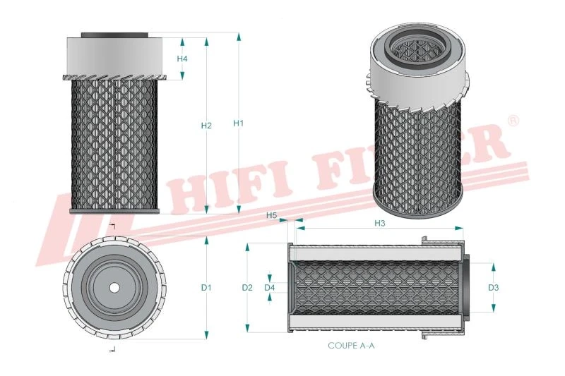 Воздушный фильтр HIFI фильтр SA 10387 к
