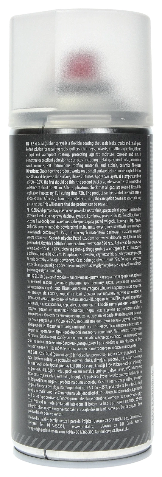 Строительный герметик бесцветный K2 SILGUM 400ML