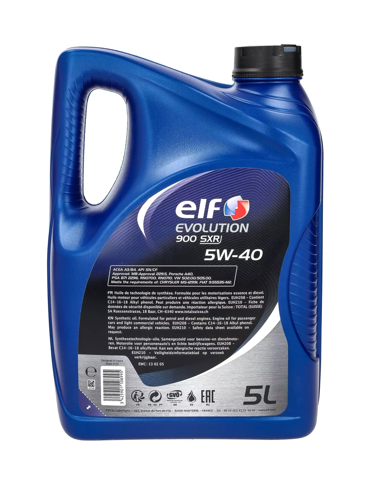 Моторное масло Elf Evolution 900 SXR 5W-40 5L