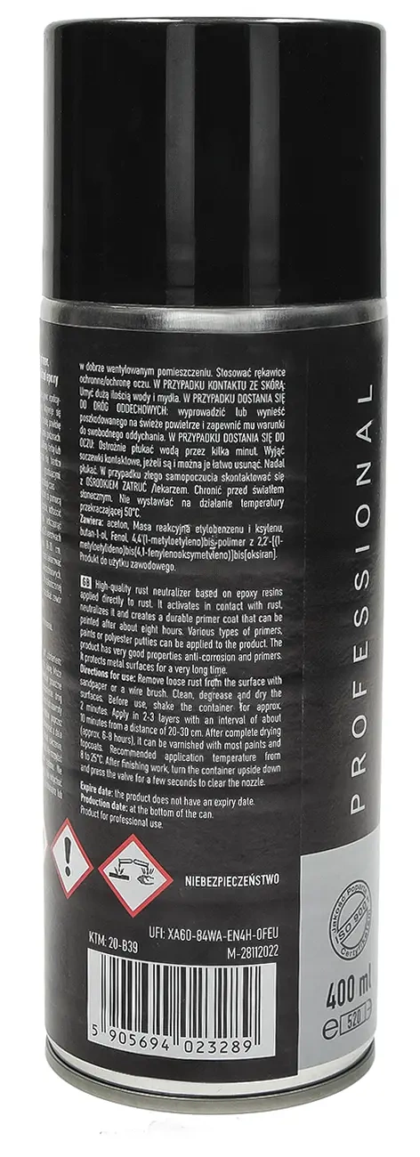 Нейтрализатор ржавчины + грунтовка имеет Pro Epoxy Spray 400 мл