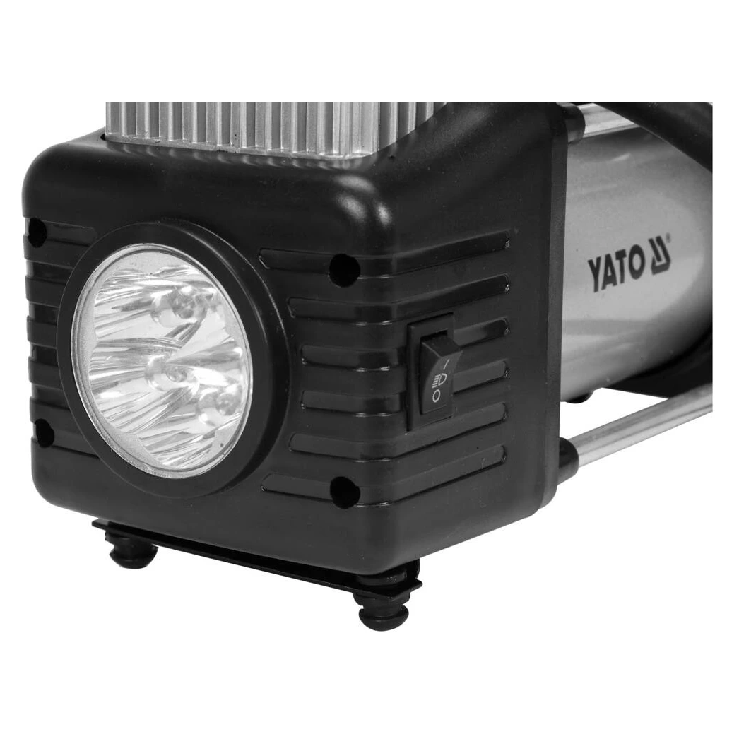 Автомобильный компрессор со светодиодной лампой 250W YATO (YT-73462)