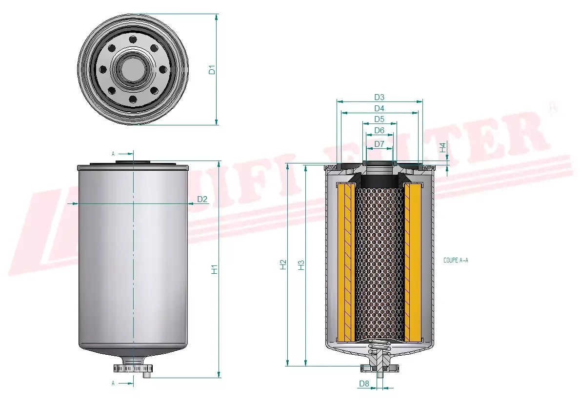 Топливный фильтр HIFI FILTER SN 70142