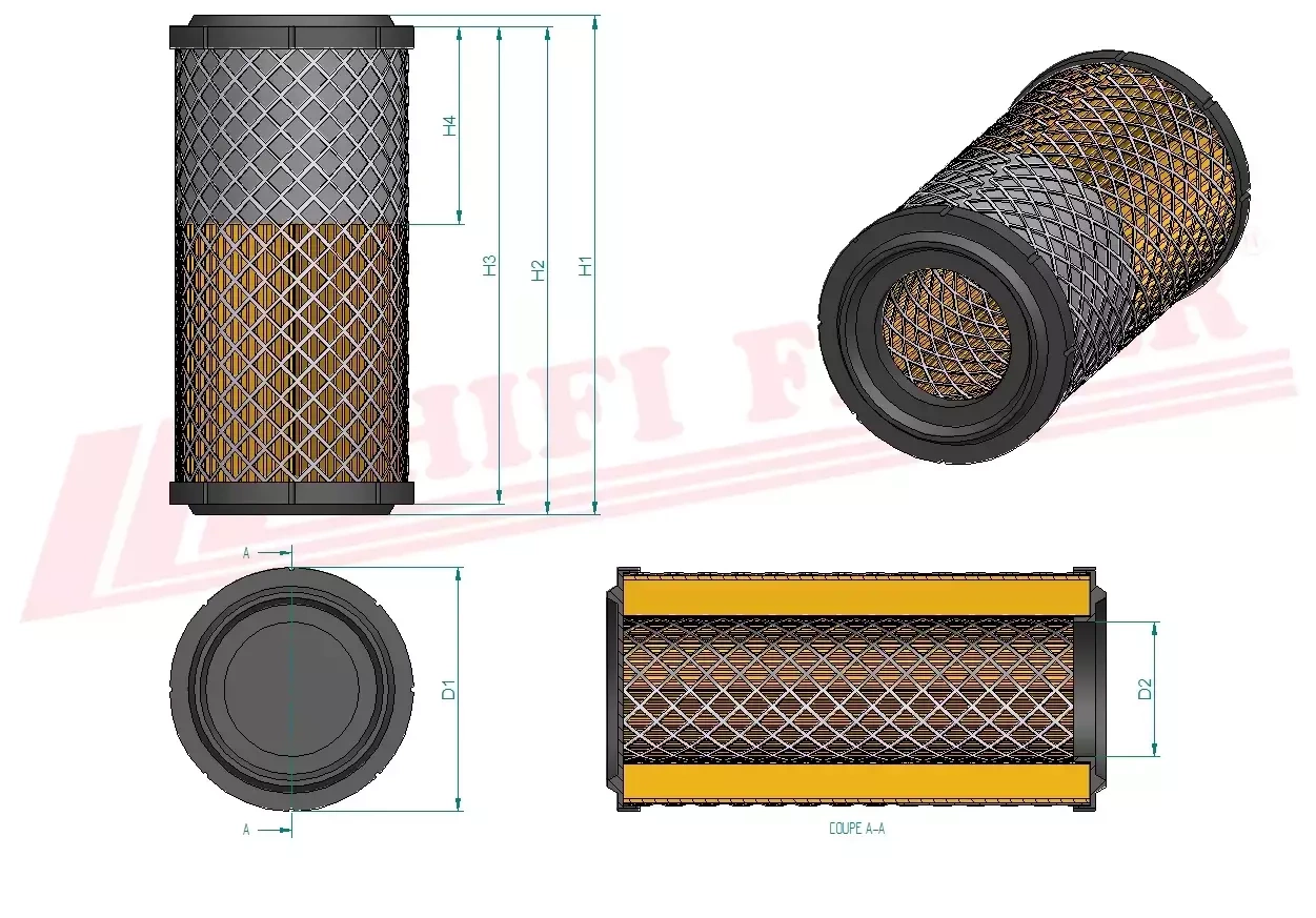 Воздушный фильтр HIFI FILTER SA 16120