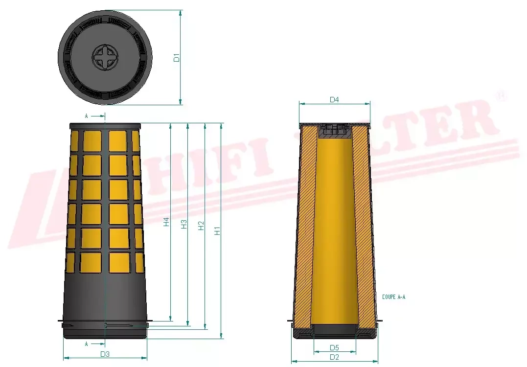 Воздушный фильтр HIFI FILTER SA 16495