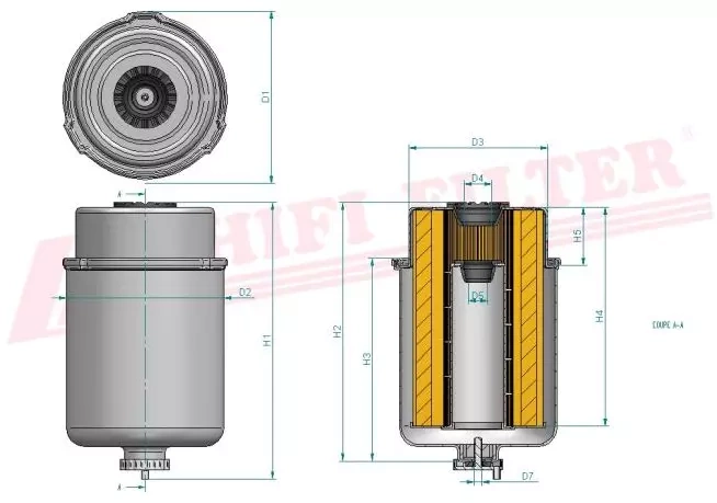 Топливный фильтр HIFI FILTER SN 70273
