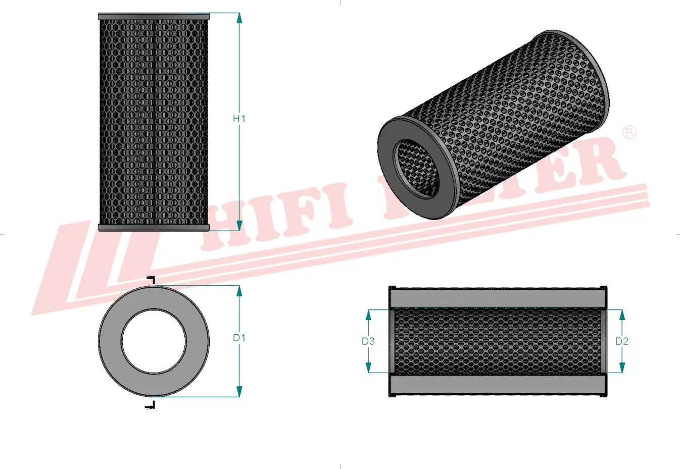 Гидравлический масляный фильтр HIFI FILTER SH 60631