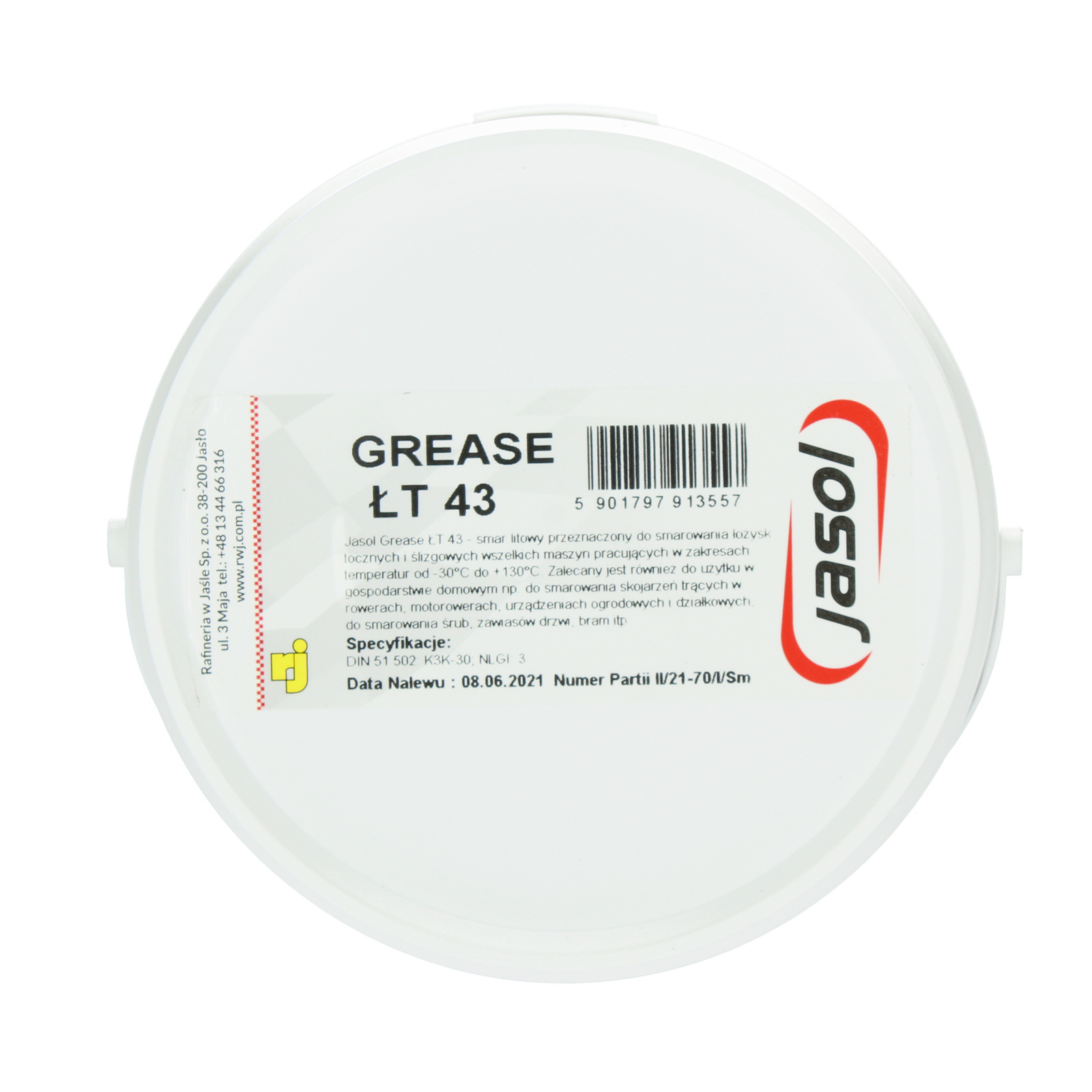 Смазка для подшипников Jasol Grease lt - 43-0,9 кг