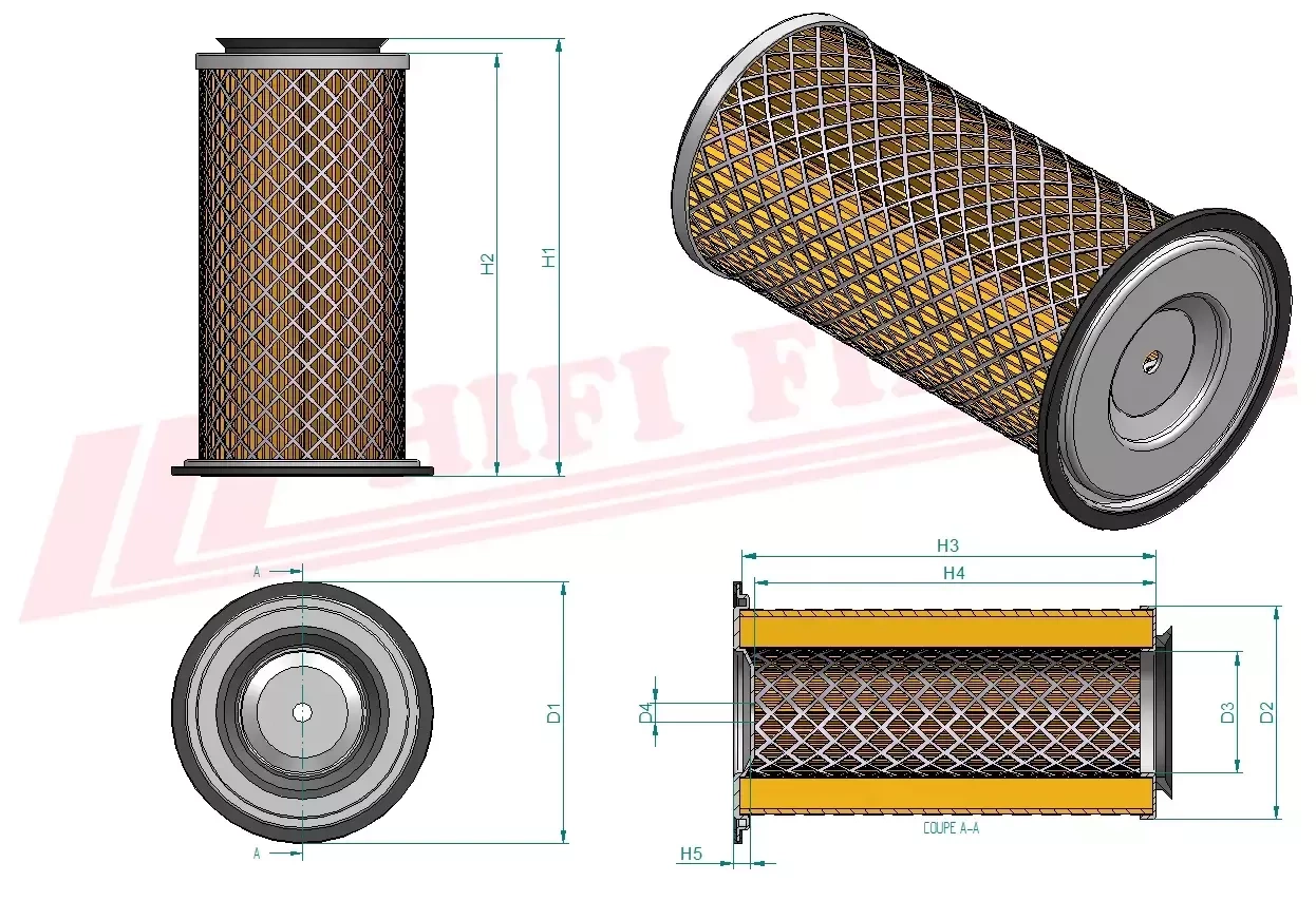 Воздушный фильтр HIFI FILTER SA 12775