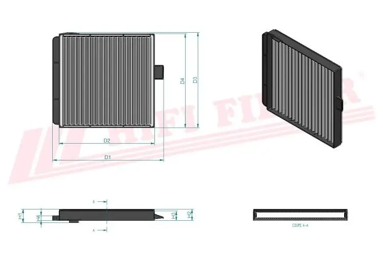 Салонный фильтр HIFI FILTER SC 90311