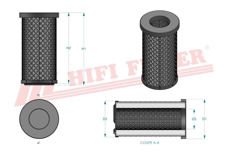 Воздушный фильтр HIFI FILTER SA 16349