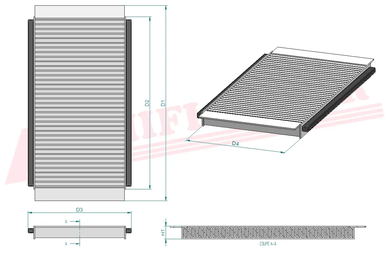 Салонный фильтр HIFI FILTER SC 80069