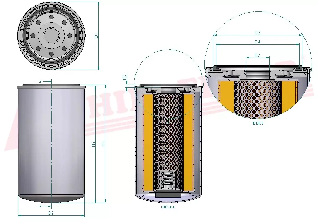 Фильтр моторного масла HIFI FILTER SO 6067