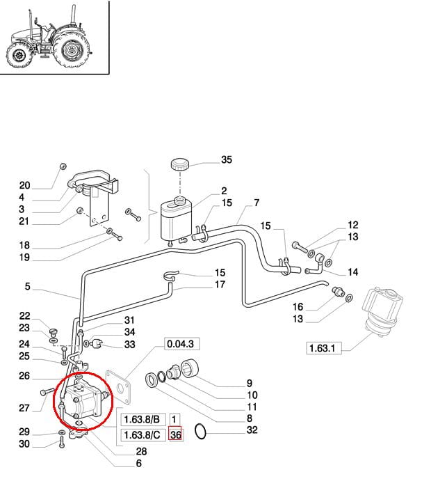НАСОС РУЛЕВОГО УПРАВЛЕНИЯ NEW HOLLAND CASE 91838763 - 87569205 - 5094395 - 5179722 - 84530166