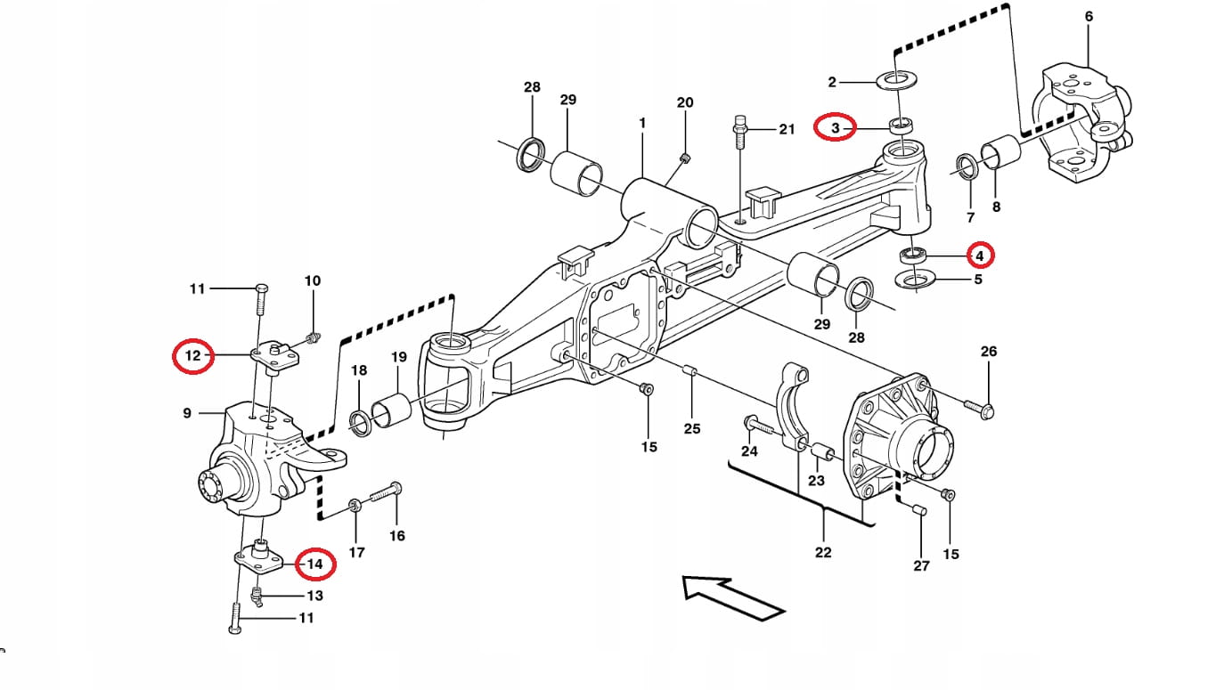 КОМПЛЕКТ КРОССОВЕРА VOLVO BL 60 61 CARRARO