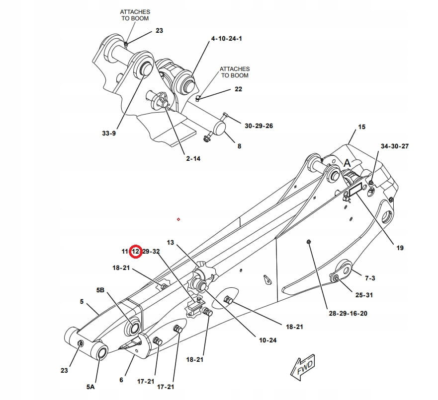 Ласточкин хвост CATERPILLAR 428F