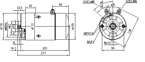 Двигатель Искра 24V 2.1 KW AMJ5633 11.212.067