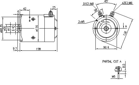 ДВИГАТЕЛЬ ИСКРА 24V 2.2 KW 11.212.216 AMJ5127