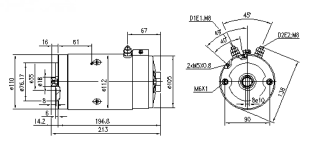 ДВИГАТЕЛЬ DC SPARK 24V 2.1 KW AMJ5722 11.212.731