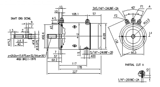 Двигатель постоянного тока Искра 12V 1.6 kW AMJ4761 11.212.449