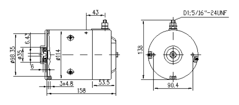 ДВИГАТЕЛЬ ИСКРА 12V 1.6 KW AMJ4503 11.212.484 IM0222
