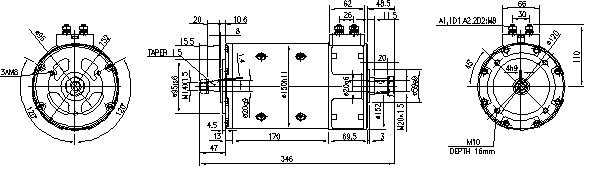 ДВИГАТЕЛЬ ИСКРА 24V 1.1 KW 11.214.235 AMP4640