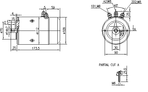 ДВИГАТЕЛЬ ИСКРА 12V 1.5 KW 11.216.050 AMJ4726