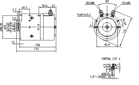 ДВИГАТЕЛЬ ИСКРА 12V 1.6 KW 11.212.721 AMJ4532