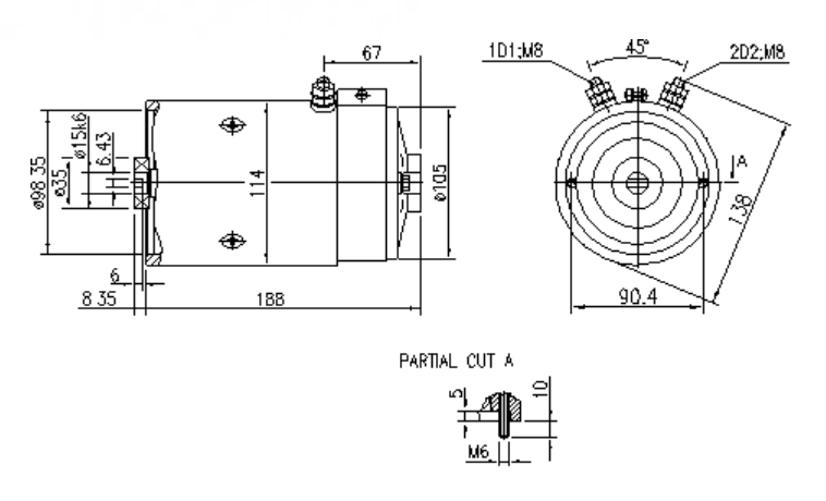ДВИГАТЕЛЬ ИСКРА 24V 2.2 KW AMJ4811 11.216.551 IM0359