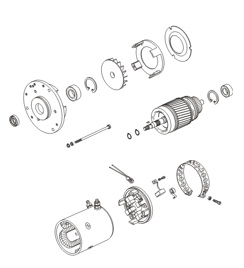 SILNIK ISKRA 24V 3KW AMK5523 11.216.357 IM0404