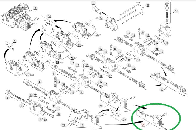 КЛАПАН СОЛЕНОИДА MANITOU MLT 634 731 733 735 786625 REXROTH