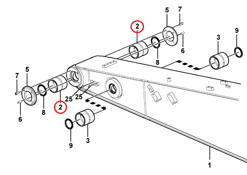 Втулка рычага Вольво ЭК 14544973 80КС95КС80