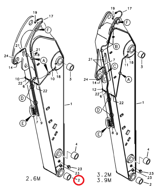 Втулка рычага Вольво 14571194 14507546 110КС135КС100