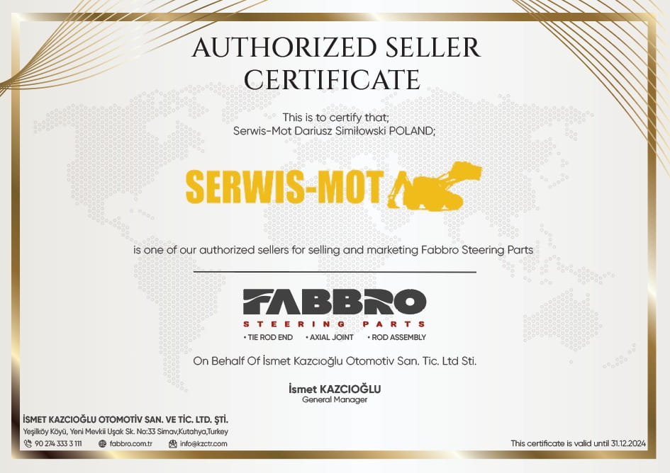 РУЛЕВАЯ ТЯГА KOMATSU WB L-350 CA0351705 FABBRO