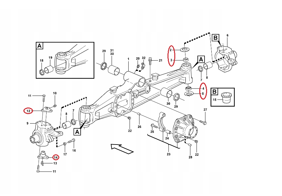 КОМПЛЕКТ ШТИФТОВ КРОССОВЕРА FIATALLIS CARRARO